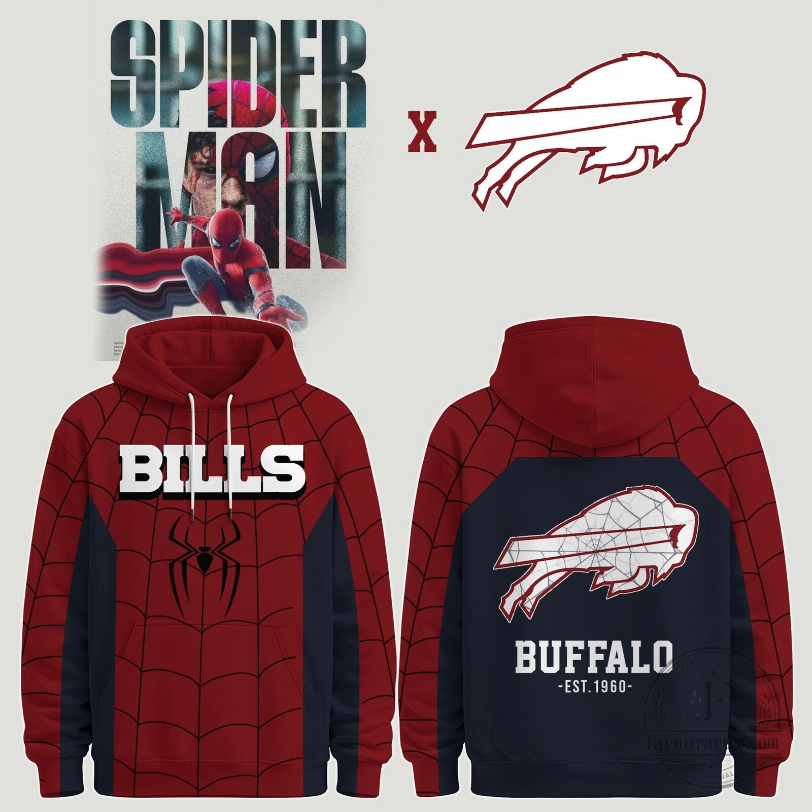 Buffalo Bills x Spider Man "Brand New Day" 2026 Shirt Hoodie 7 Buffalo Bills x Spider Man "Brand New Day" 2026 Shirt Hoodie