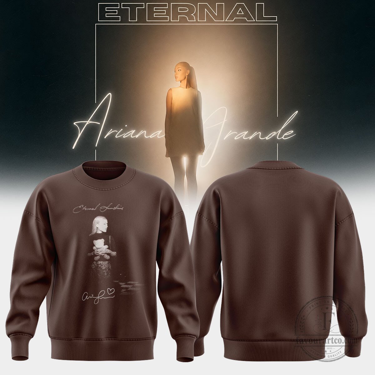 Ariana Grande Eternal Sunshine Tour Signature Limited Edition Sweatshirt