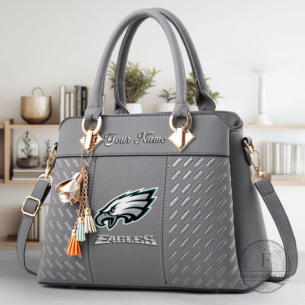 Philadelphia Eagles Personalized Faux Leather Handbag