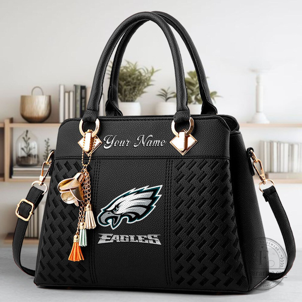 Philadelphia Eagles Personalized Faux Leather Handbag 11 Philadelphia Eagles Personalized Faux Leather Handbag