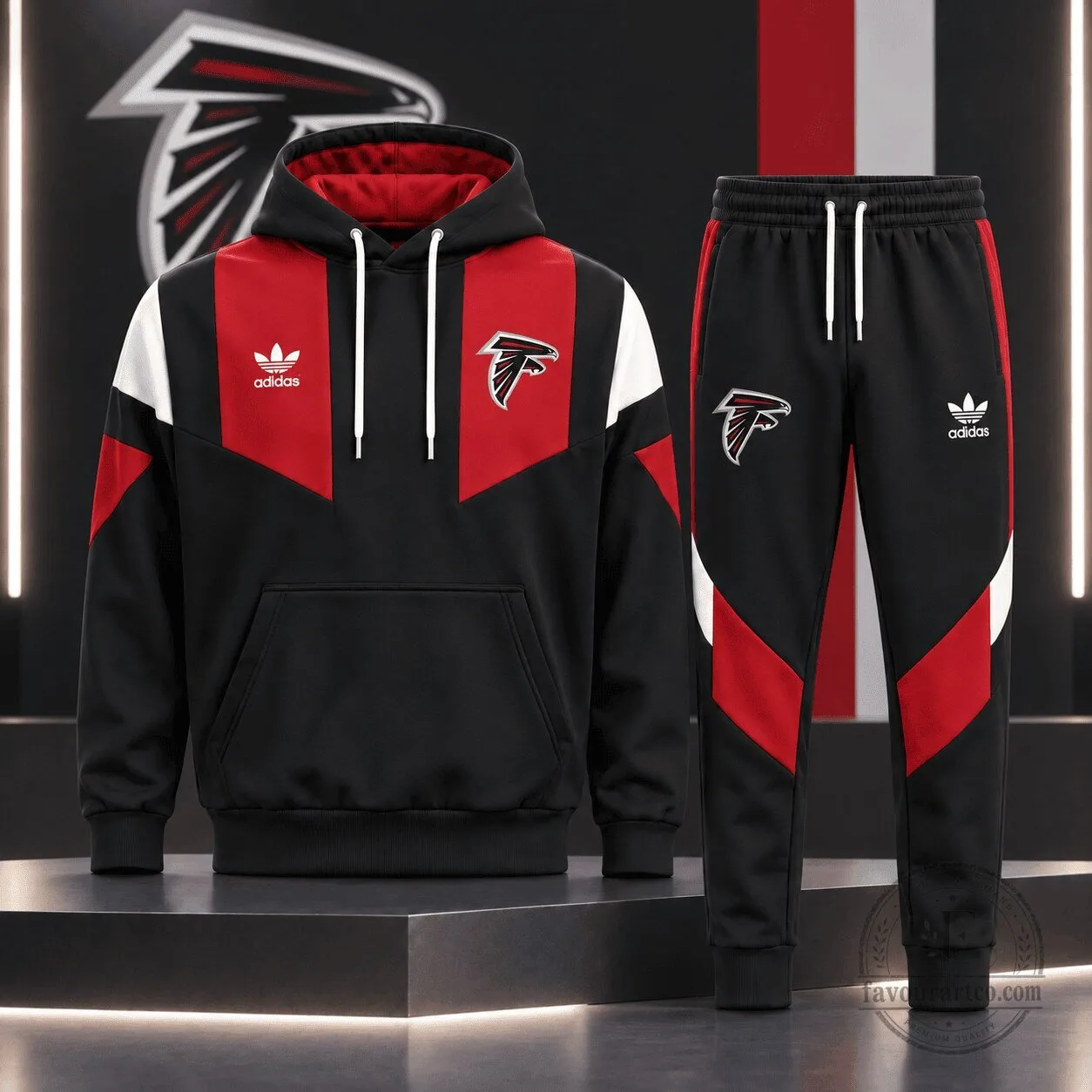 Atlanta Falcons National Football League Team Spirit Performance Hoodie and Jogger Pants