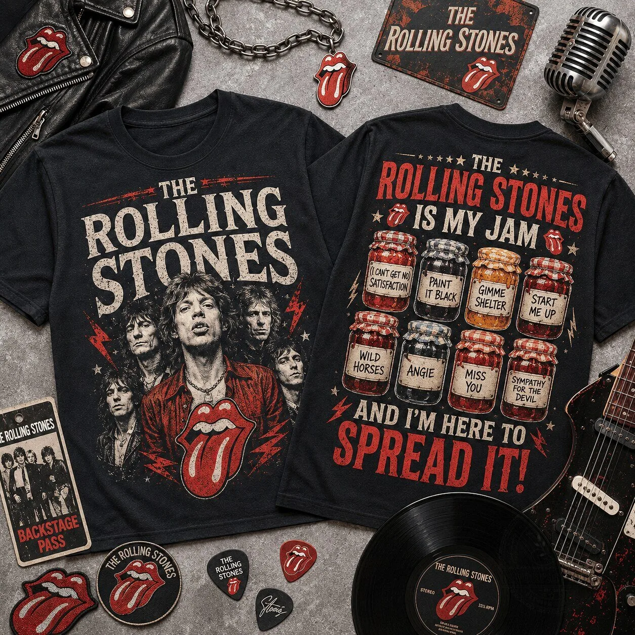 The Rolling Stones Is My Jam And I'm Here To Spread It Band T-Shirt