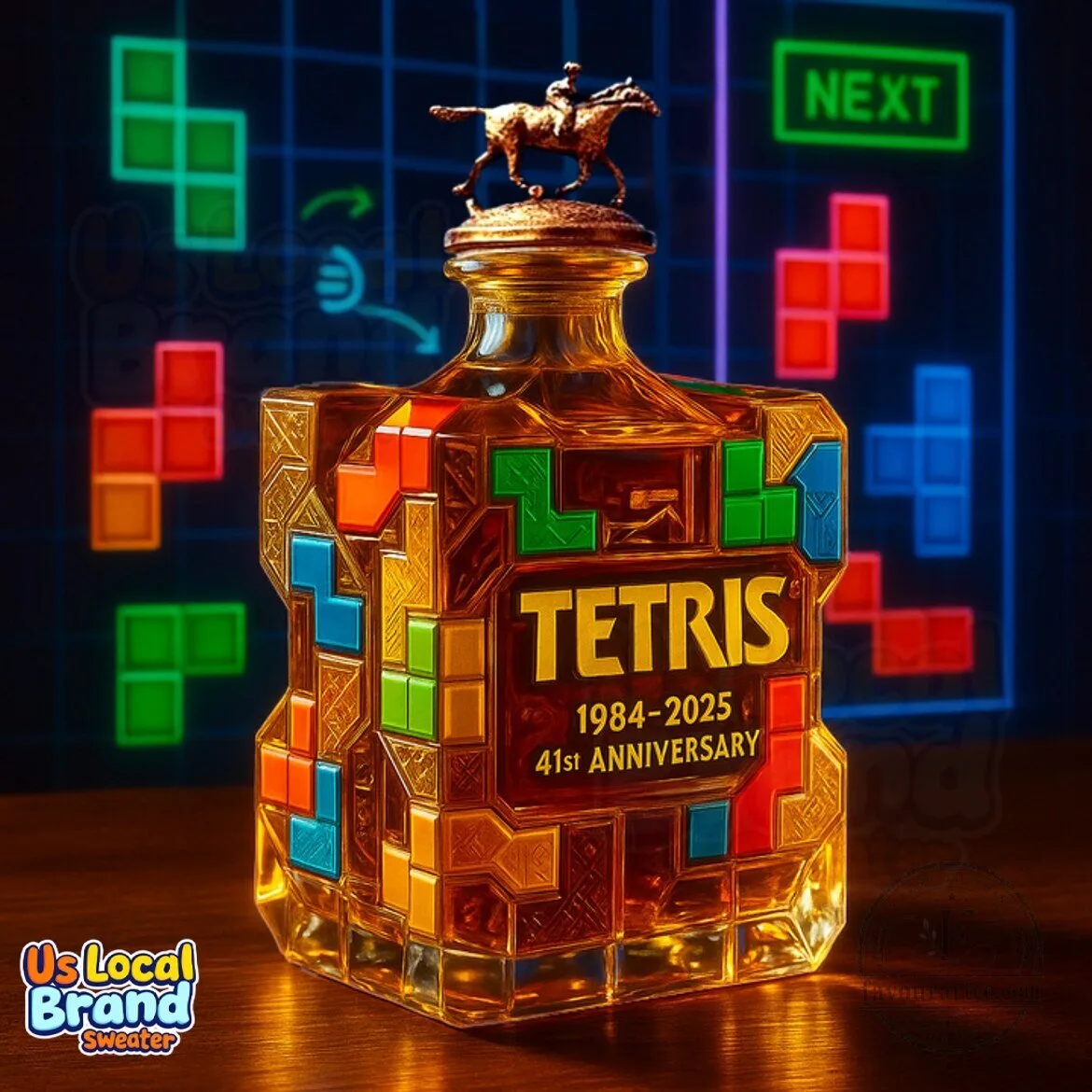 Tetris 41st Anniversary 1984-2025 Collectible Whiskey Decanter Bottle 6 Tetris 41st Anniversary 1984-2025 Collectible Whiskey Decanter Bottle