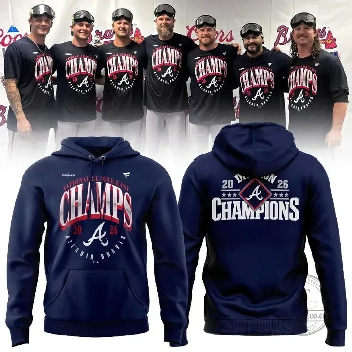 Atlanta Braves 2026 National League East Champions Hoodie