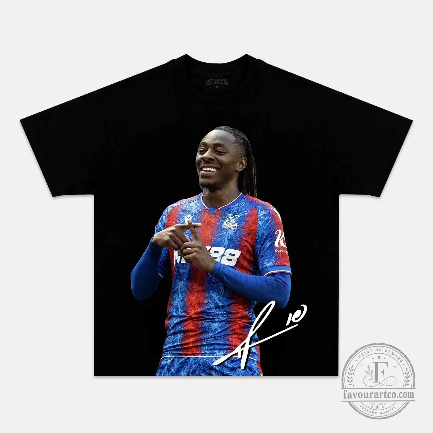 Eberechi Eze Crystal Palace Football Club Player Signature T-Shirt