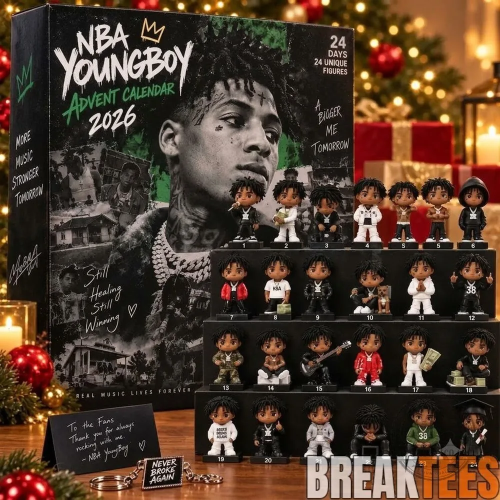 NBA YoungBoy Never Broke Again 2026 Advent Calendar with 24 Unique Figures