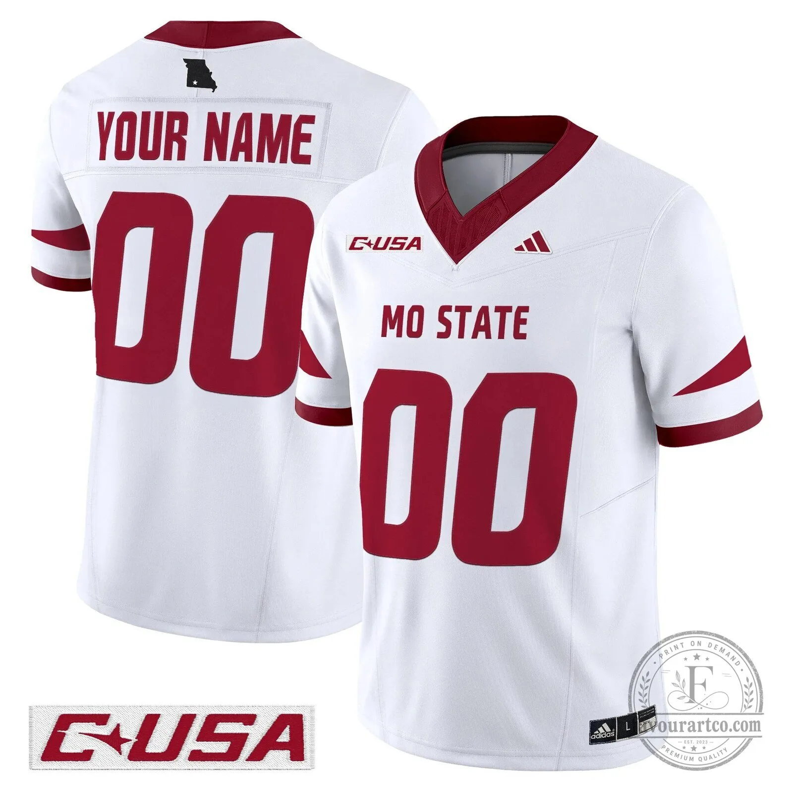 Missouri State Bears Football Team Custom Stitched Game Day Jersey 11 Missouri State Bears Football Team Custom Stitched Game Day Jersey