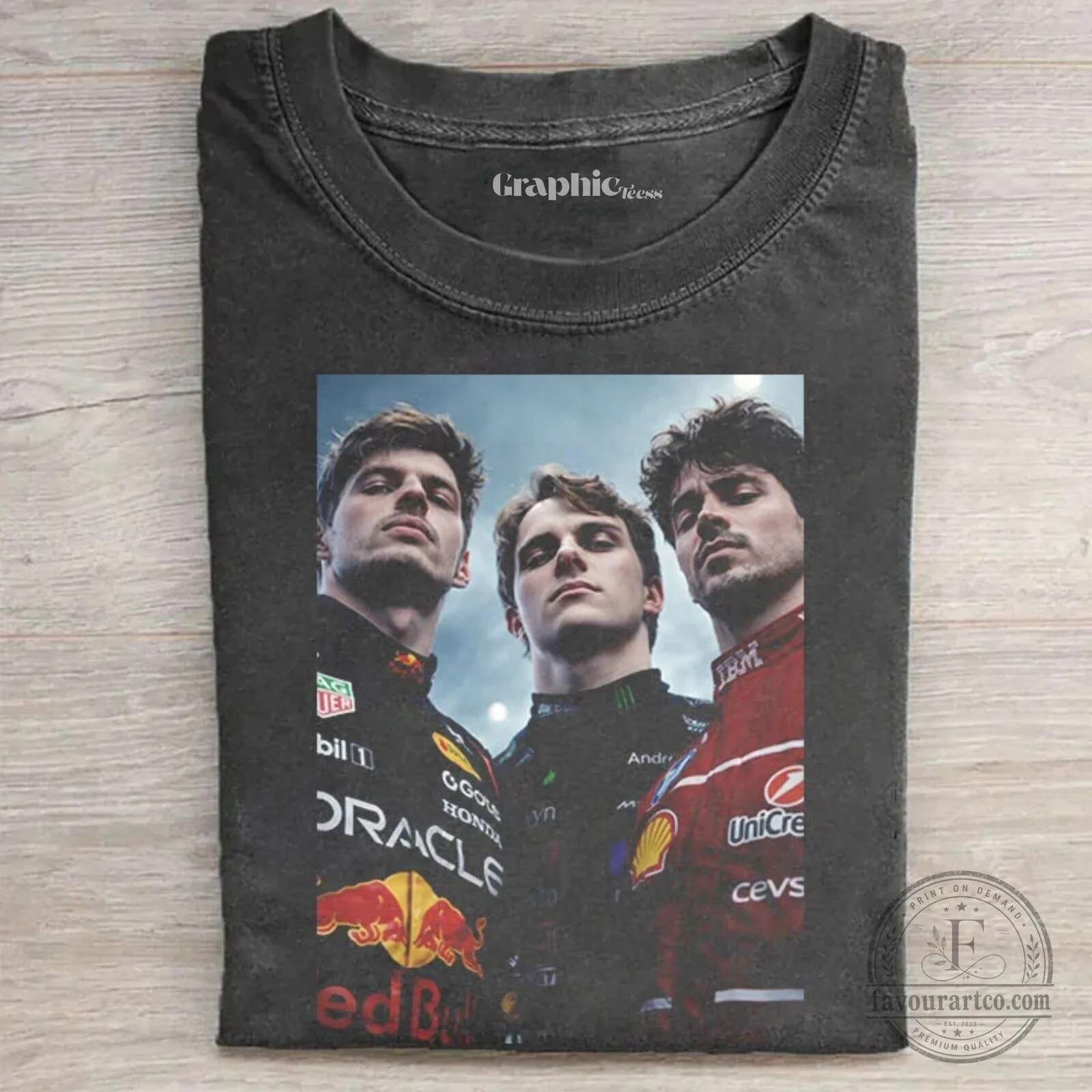 Max Verstappen Charles Leclerc Oscar Piastri Formula 1 Racing T-Shirt