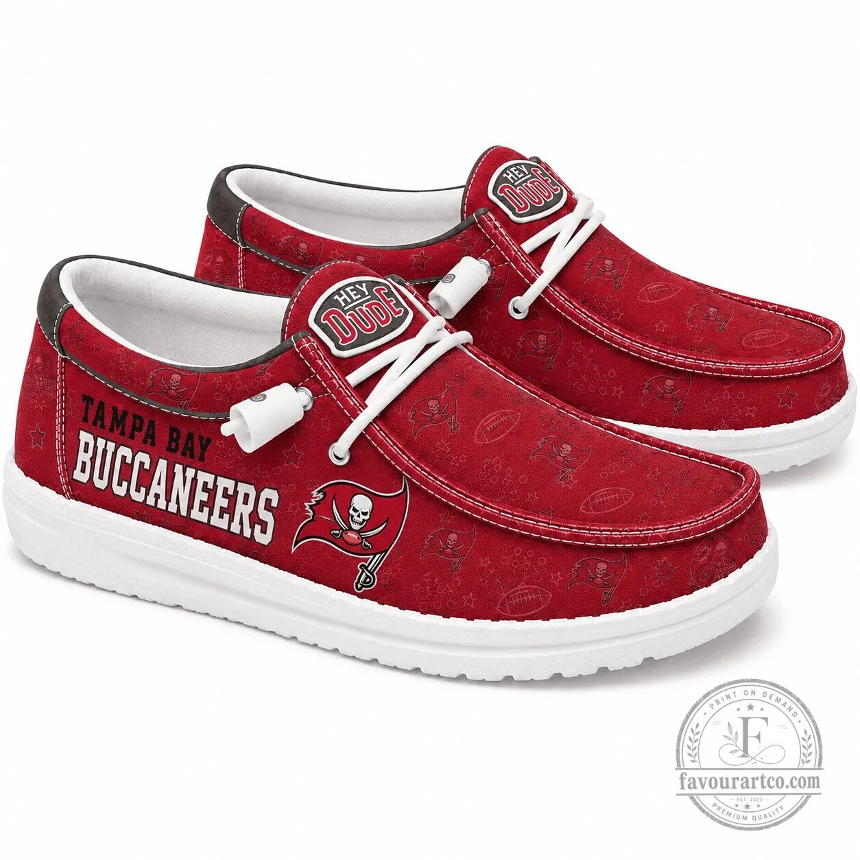 Tampa Bay Buccaneers Hey Dude Style Loafer Shoes