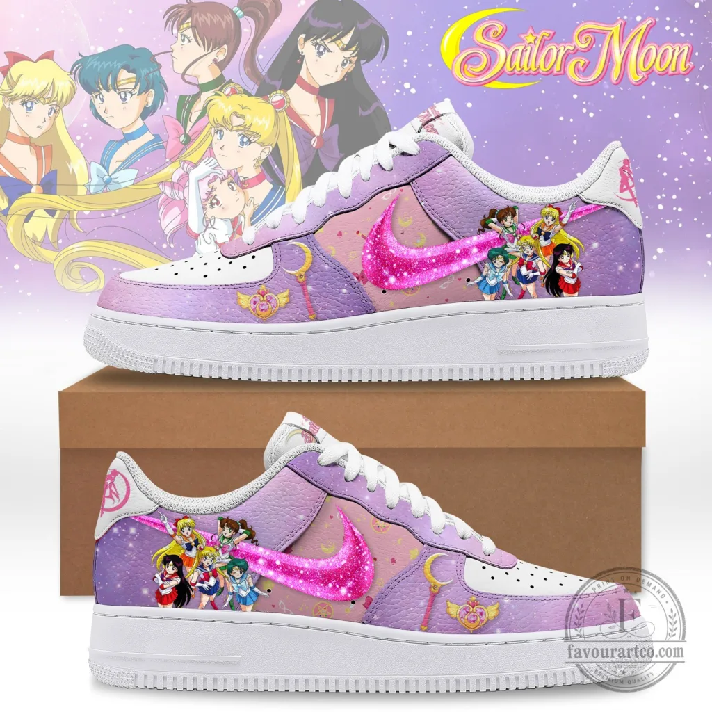 Sailor Moon Anime Character Custom Designed Fashion Sneakers Shoes Sailor Moon Anime Character Custom Designed Fashion Sneakers Shoes