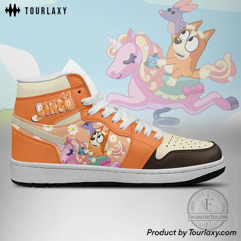 Bluey and Bingo Cartoon Character High Top Sneakers for Kids and Adults 9 Bluey and Bingo Cartoon Character High Top Sneakers for Kids and Adults