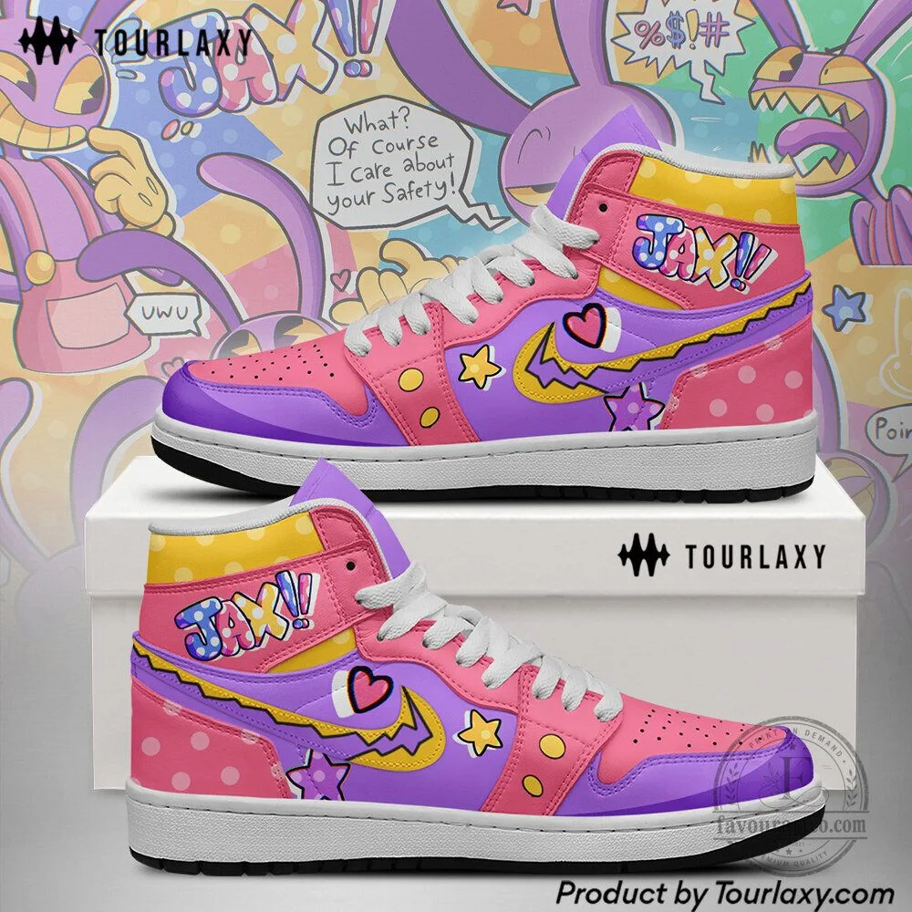 The Amazing Digital Circus Jax Character High-Top Sneakers
