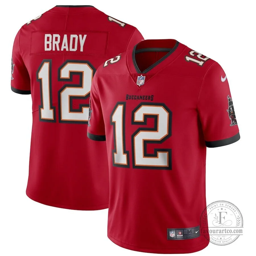 Tom Brady Tampa Bay Buccaneers Red Football Jersey