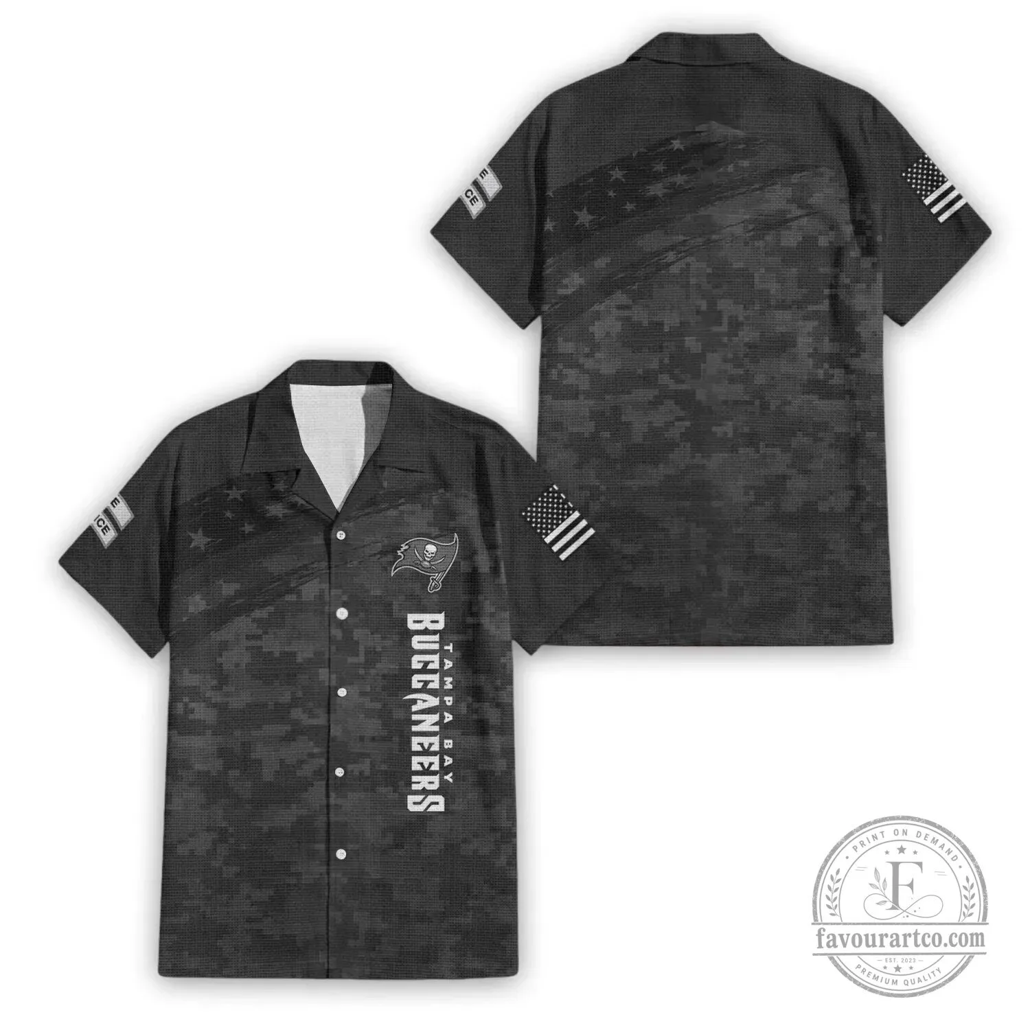 Tampa Bay Buccaneers Salute To Service Premium Hawaiian Shirt