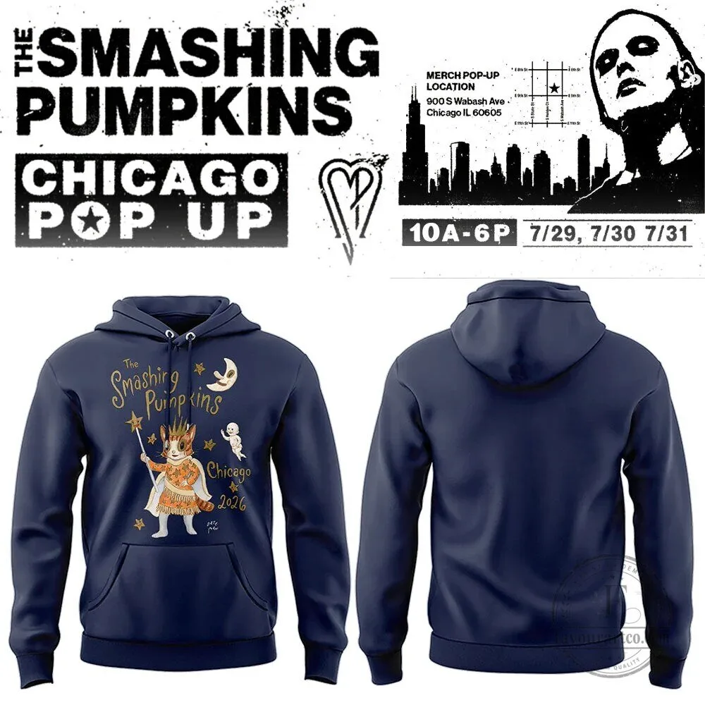 The Smashing Pumpkins Chicago Pop Up 2026 Band Concert Hoodie
