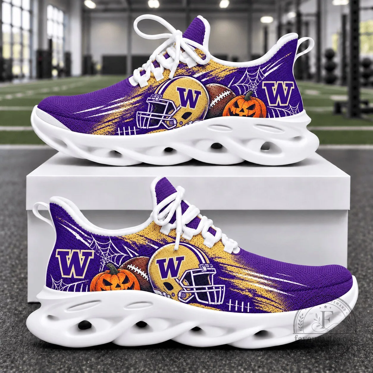 Washington Huskies Halloween Football Team Sneakers
