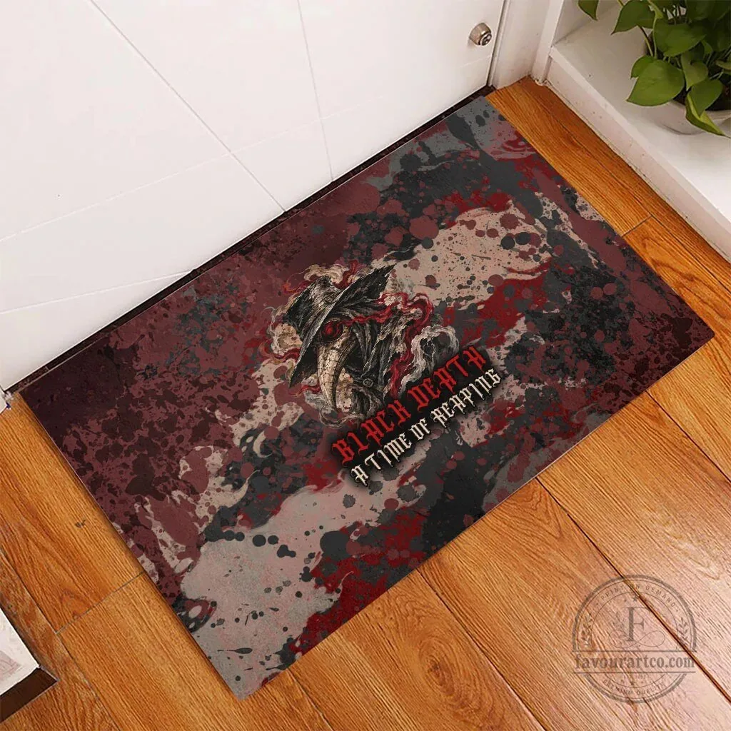 Black Death A Time Of Reaping Grim Reaper Plague Doctor Dark Gothic Horror Fantasy Doormat 10 Black Death A Time Of Reaping Grim Reaper Plague Doctor Dark Gothic Horror Fantasy Doormat