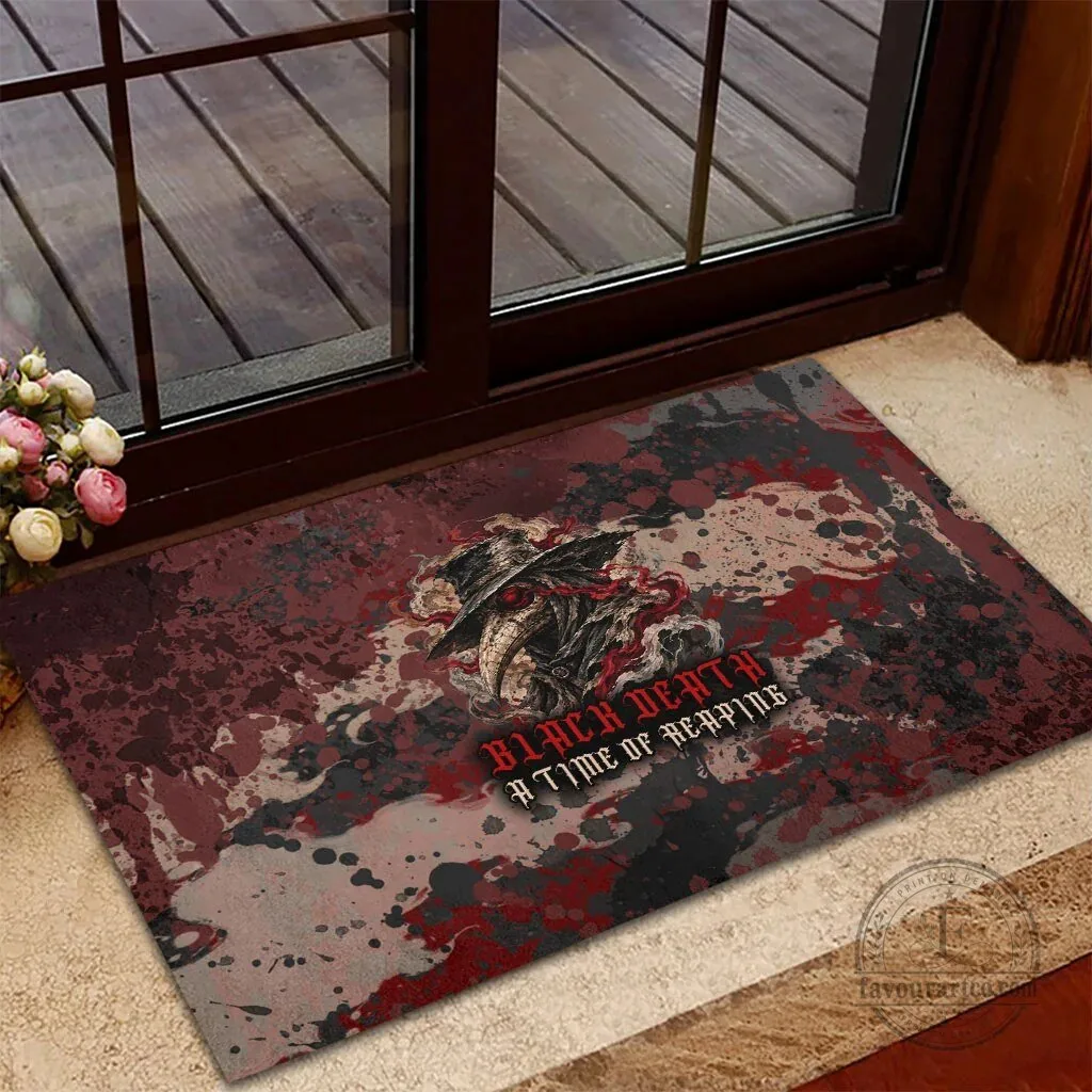 Black Death A Time Of Reaping Grim Reaper Plague Doctor Dark Gothic Horror Fantasy Doormat 12 Black Death A Time Of Reaping Grim Reaper Plague Doctor Dark Gothic Horror Fantasy Doormat