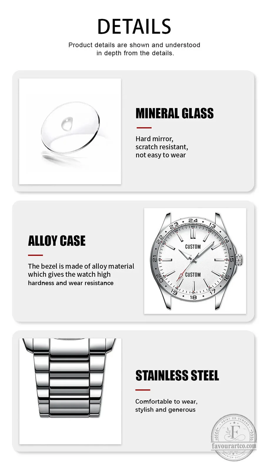 Corvette Custom Name Stainless Steel Men's Watch 24 Corvette Custom Name Stainless Steel Men