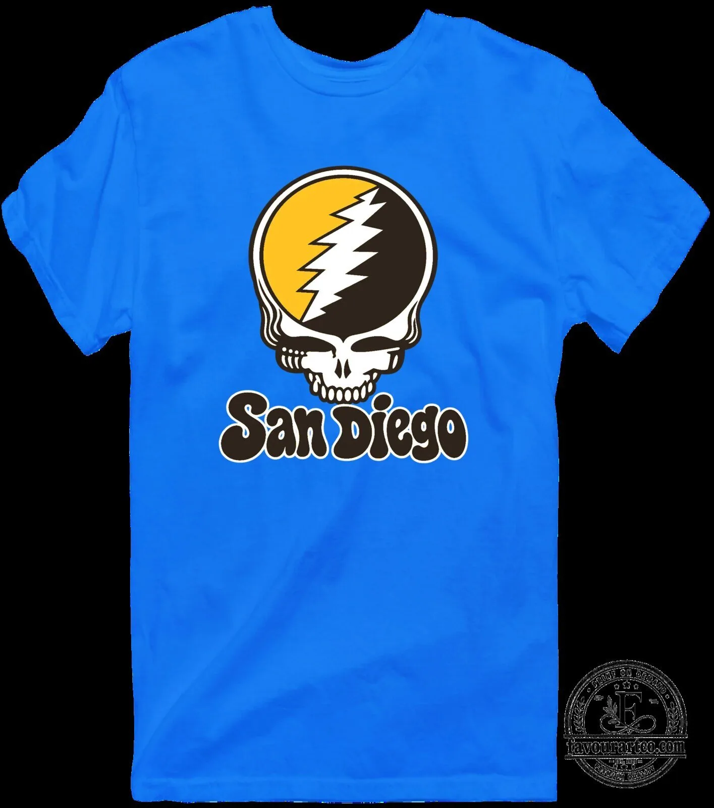 San Diego Padres Grateful Dead Steal Your Face Skull Baseball T-Shirt 21 San Diego Padres Grateful Dead Steal Your Face Skull Baseball T-Shirt