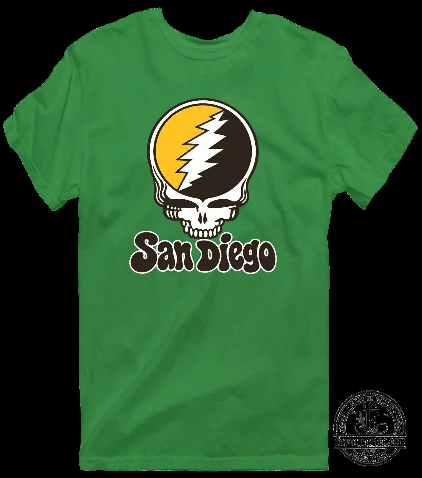 San Diego Padres Grateful Dead Steal Your Face Skull Baseball T-Shirt 27 San Diego Padres Grateful Dead Steal Your Face Skull Baseball T-Shirt