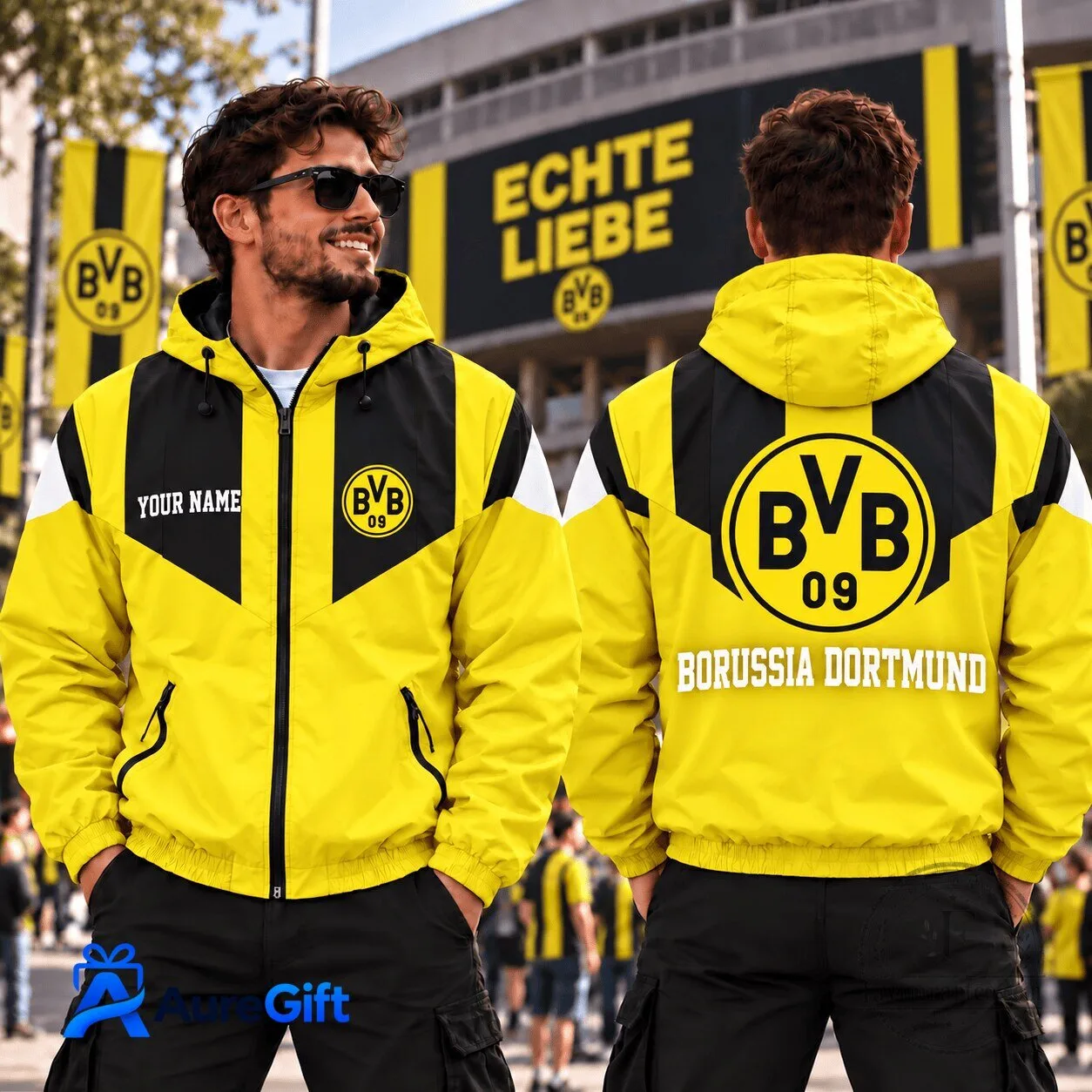 Borussia Dortmund UEFA Champions League Game Day Personalized Jacket