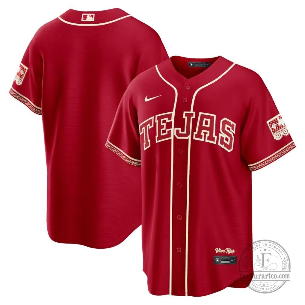 Texas Rangers 2026 City Connect Red Baseball Jersey for Men