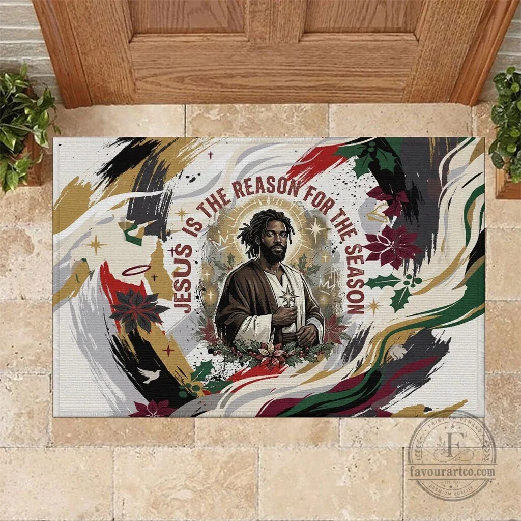Jesus Is The Reason For The Season Christmas Doormat 1 Jesus Is The Reason For The Season Christmas Doormat