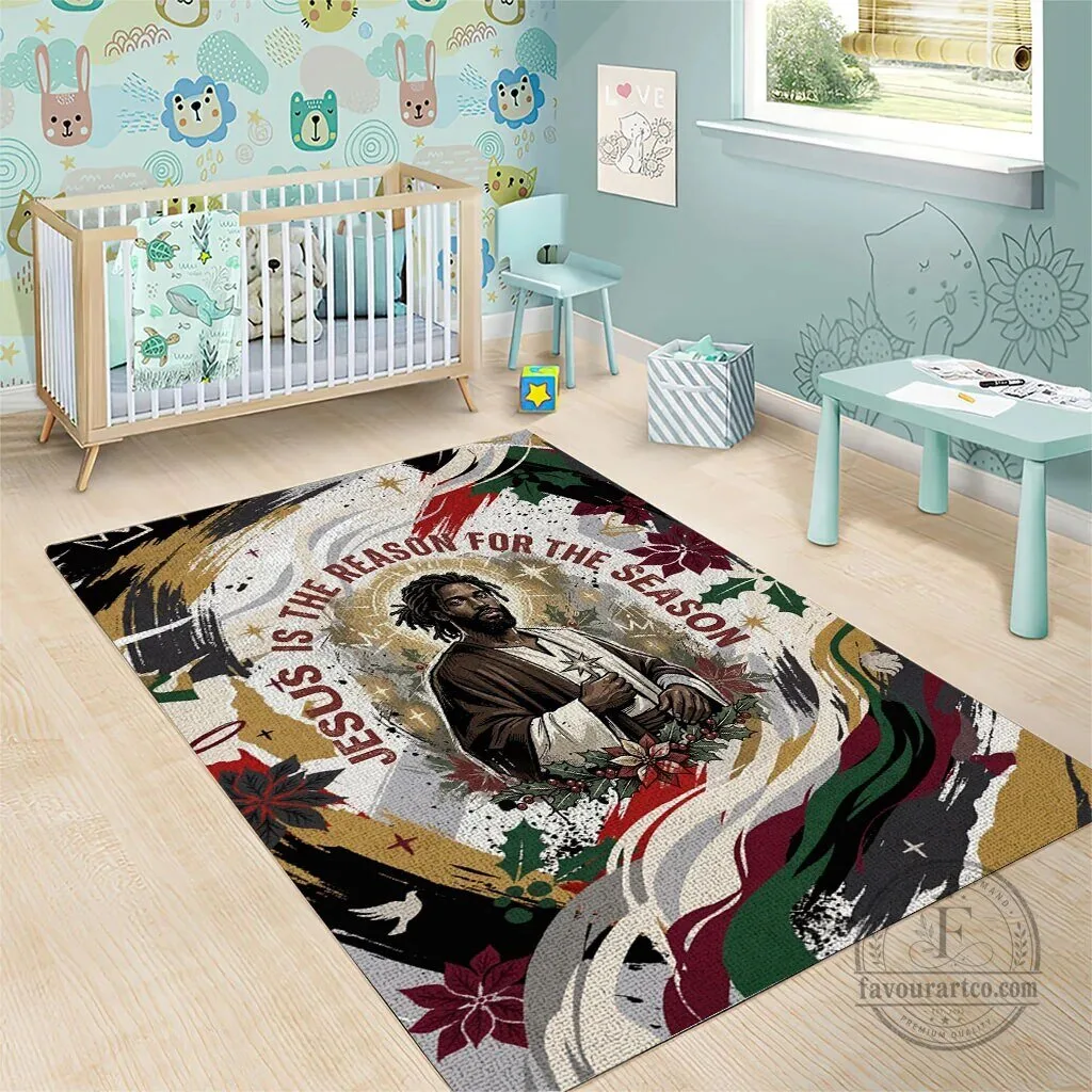 Jesus Is The Reason For The Season Christian Christmas Area Rug 13 Jesus Is The Reason For The Season Christian Christmas Area Rug