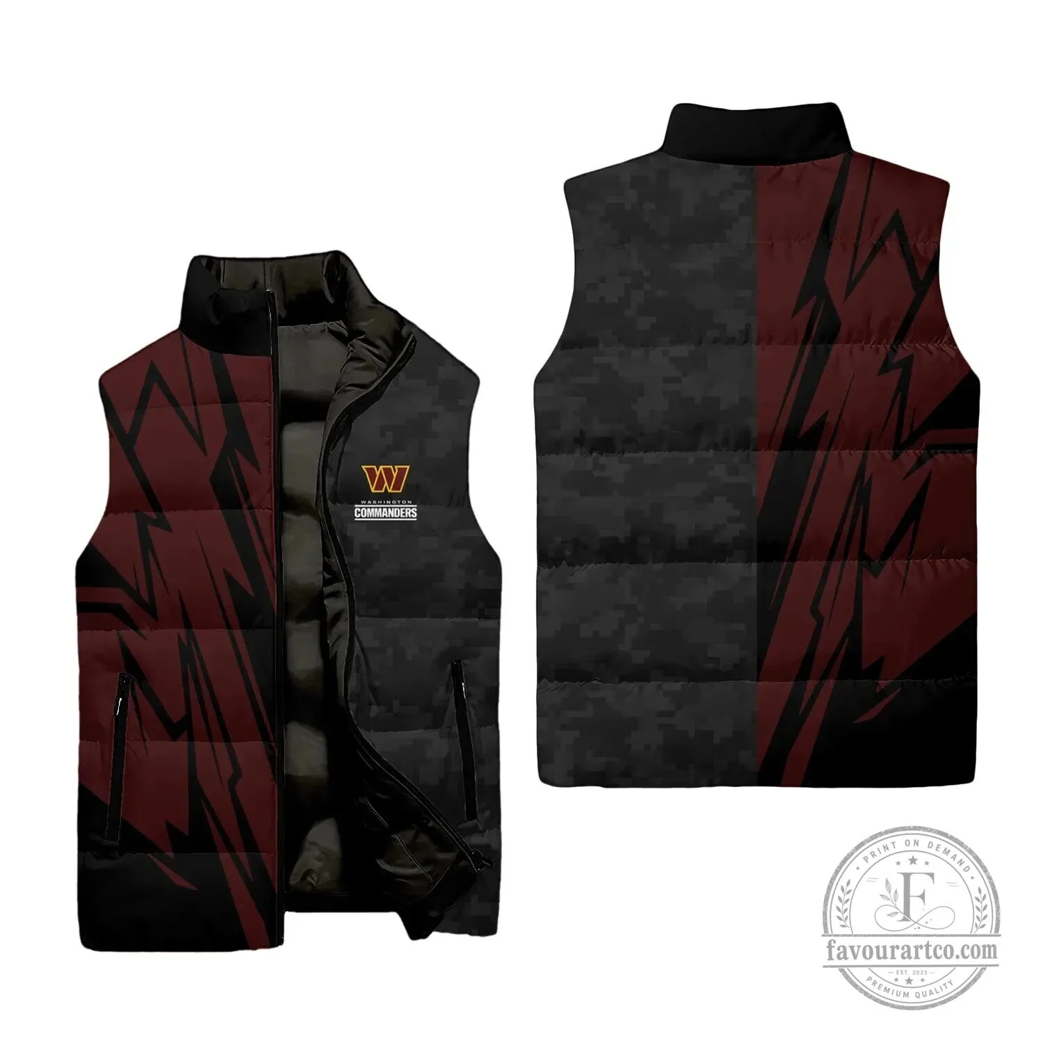 Sleeveless Puffer Jacket for Salute To Service by Washington Commanders