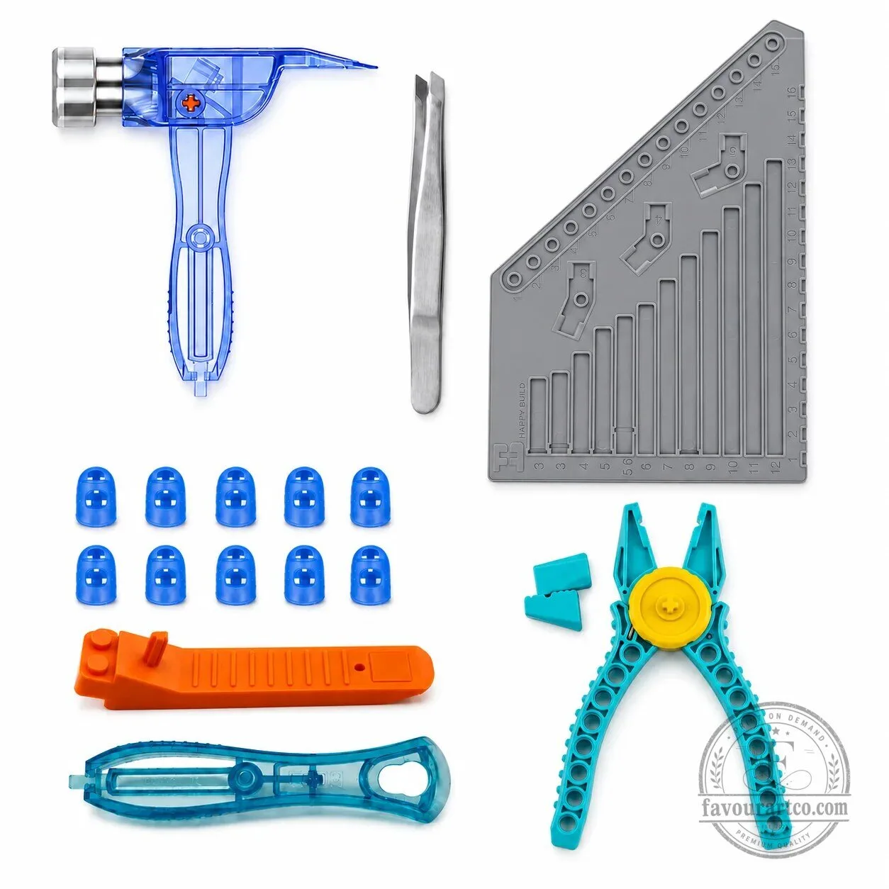 Happy Build Kids Construction Tool Kit with Hammer and Pliers