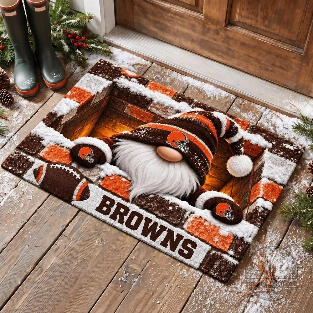 Cleveland Browns Football Team Gnome Doormat