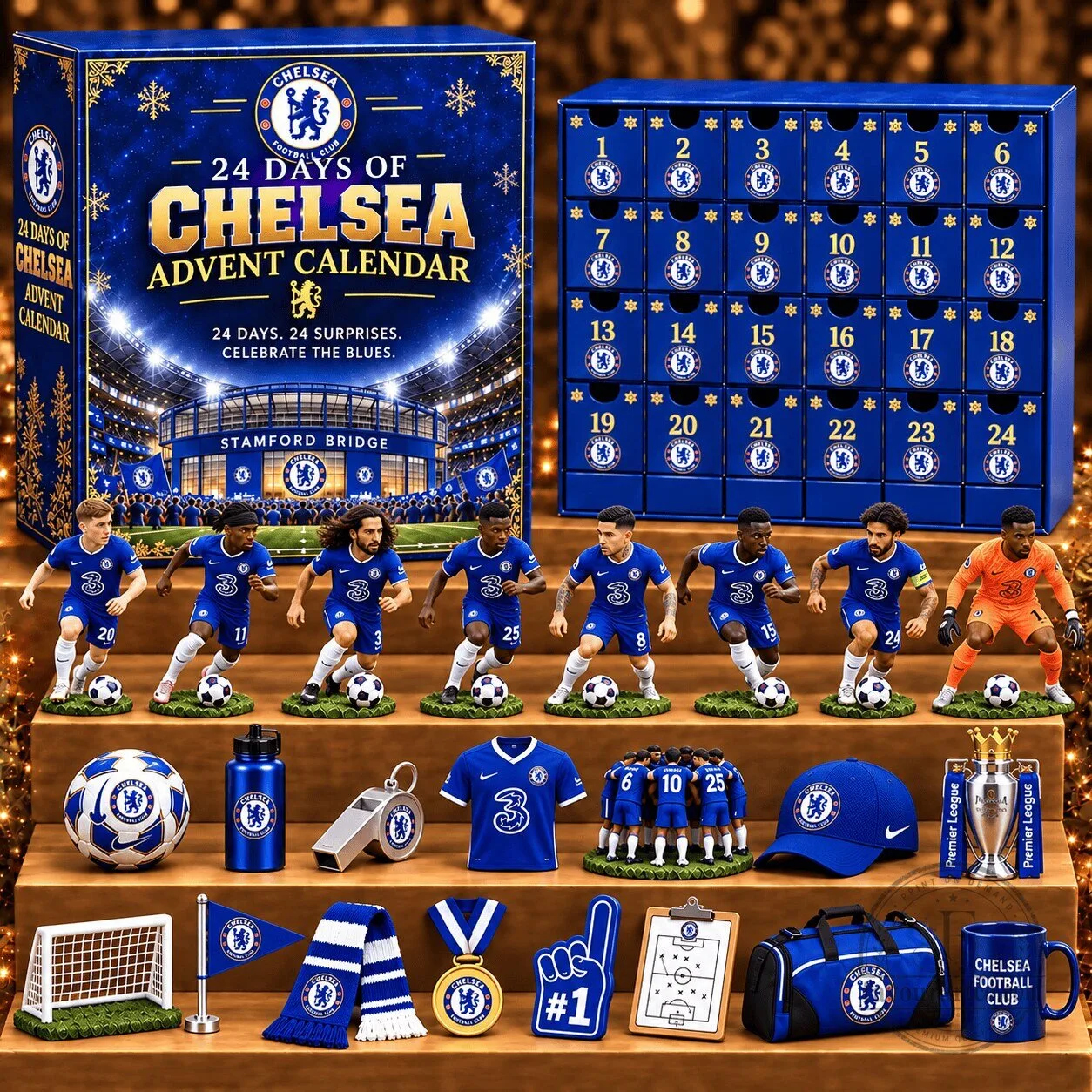 Chelsea Football Club Premier League 2026 Advent Calendar with 24 Surprises