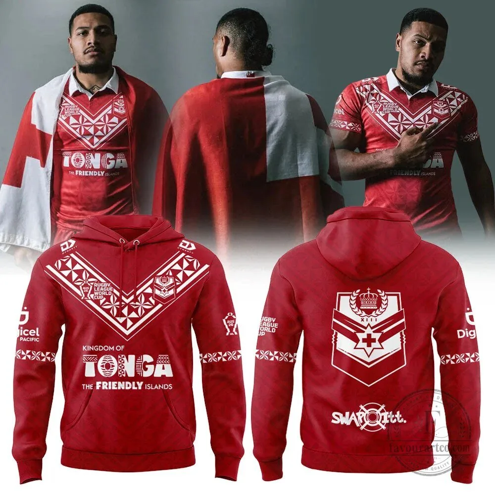 Tonga Rugby League World Cup 2026 Red Patterned Pullover Hoodie 6 Tonga Rugby League World Cup 2026 Red Patterned Pullover Hoodie