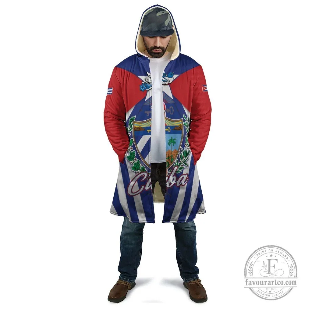 Cuba Flag Coat of Arms Cuban Trogon Hooded Cloak 8 Cuba Flag Coat of Arms Cuban Trogon Hooded Cloak