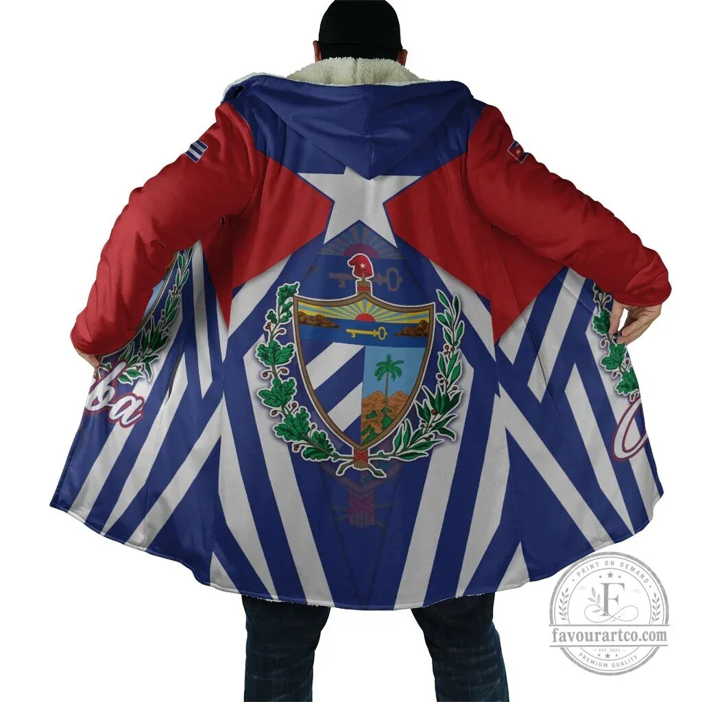 Cuba Flag Coat of Arms Cuban Trogon Hooded Cloak 9 Cuba Flag Coat of Arms Cuban Trogon Hooded Cloak