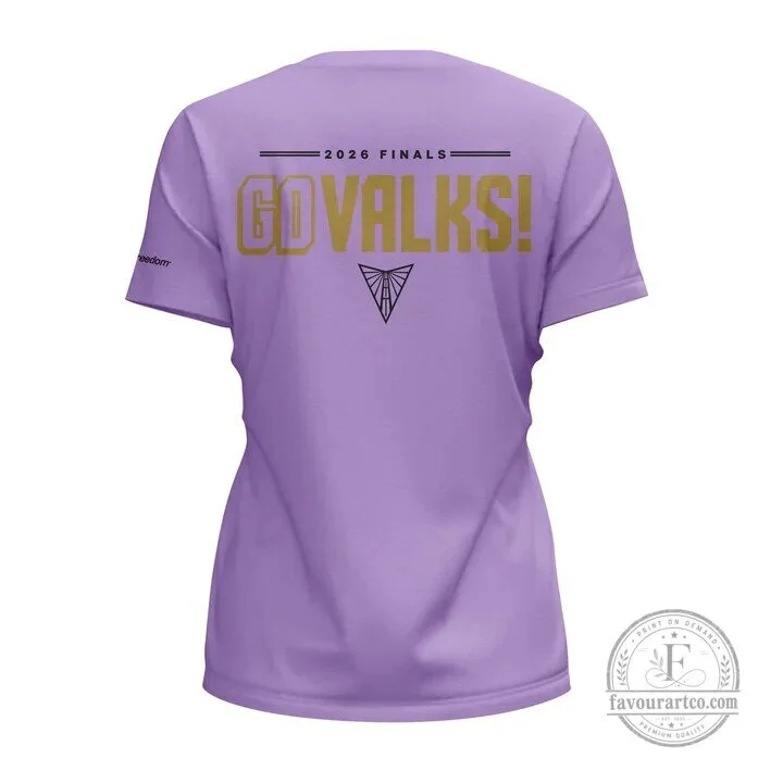 Women's T-Shirt Go Valks for Golden State Valkyries 2026 Finals at Ballhalla 9 Women