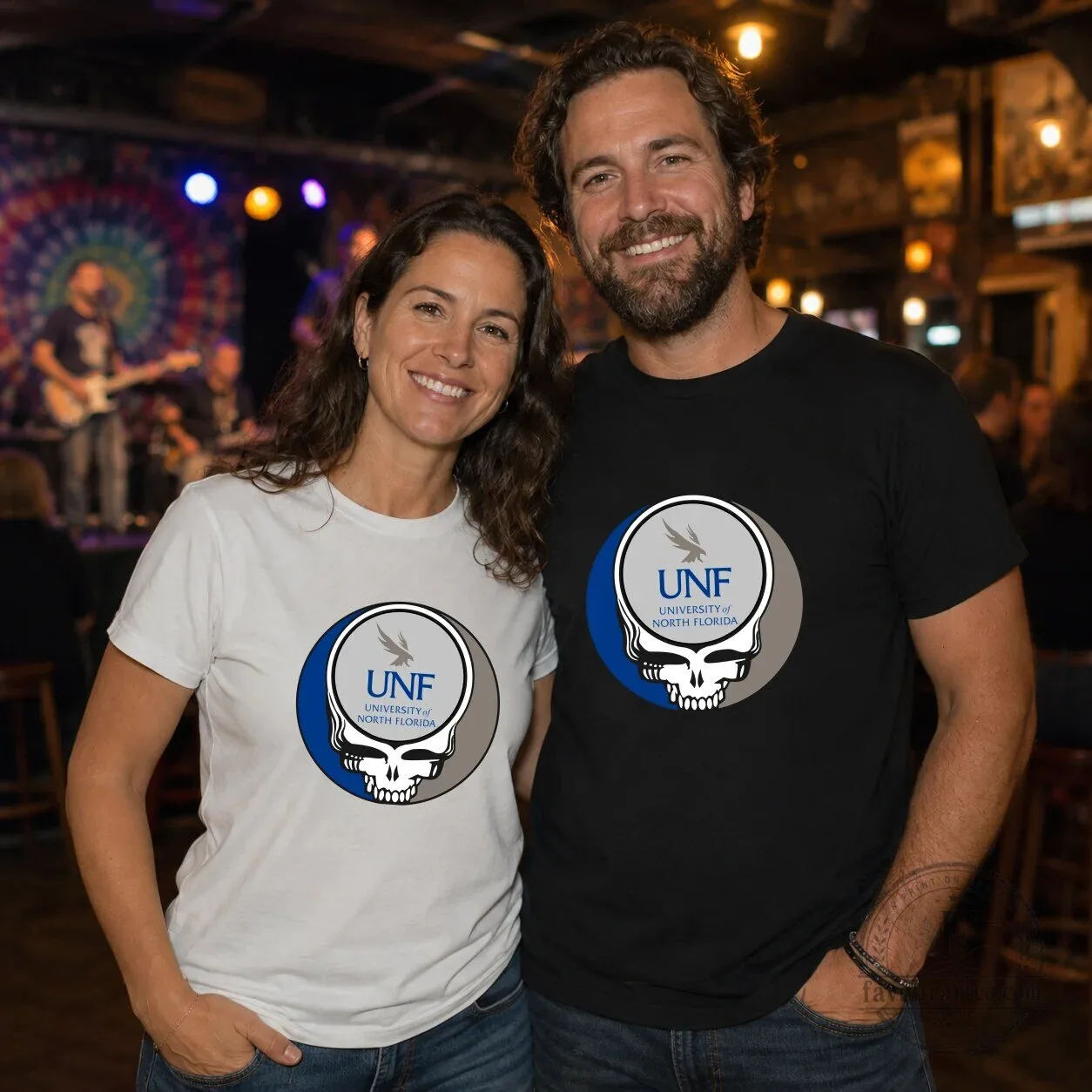 University of North Florida Grateful Dead Skull T-Shirt 3 University of North Florida Grateful Dead Skull T-Shirt