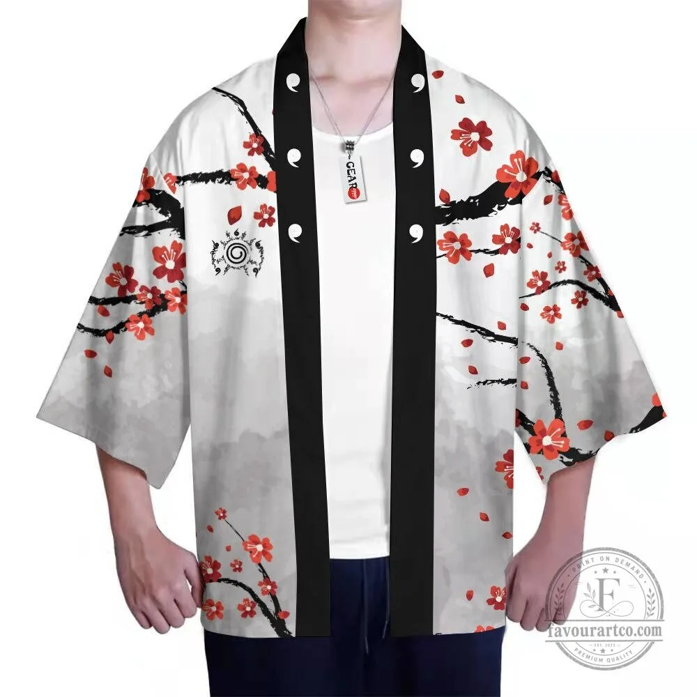 Naruto Uzumaki Sage Mode Cherry Blossom Japanese Style Kimono Cardigan 10 Naruto Uzumaki Sage Mode Cherry Blossom Japanese Style Kimono Cardigan