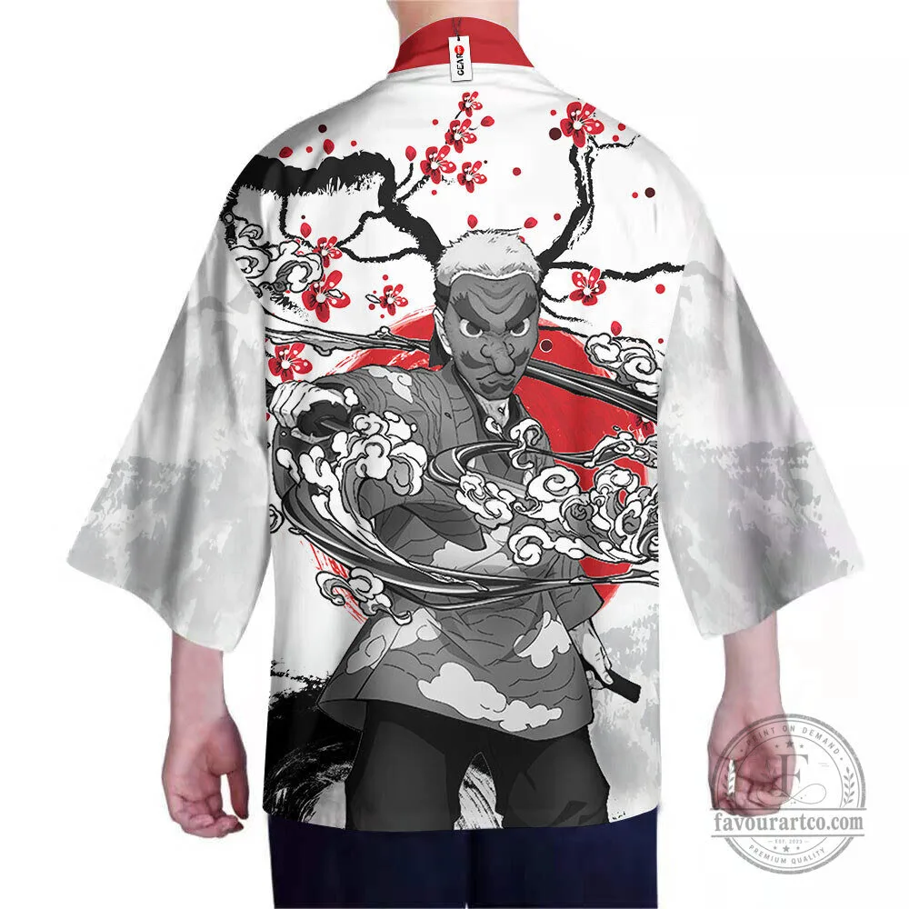 Demon Slayer Sakonji Urokodaki Anime Kimono Cardigan Jacket 11 Demon Slayer Sakonji Urokodaki Anime Kimono Cardigan Jacket