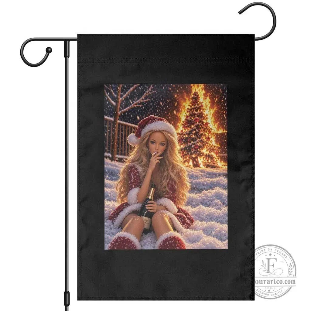 Funny Christmas Tree Burning Doll Meme Holiday Season Garden Flag 3 Funny Christmas Tree Burning Doll Meme Holiday Season Garden Flag