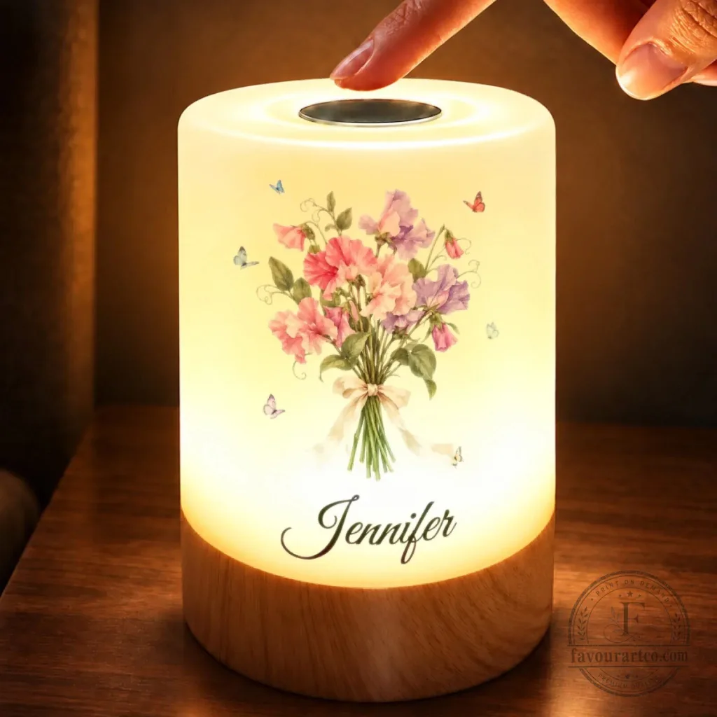 Personalized Butterfly Bouquet Dimmable Touch Night Light Lamp for Women Personalized Butterfly Bouquet Dimmable Touch Night Light Lamp for Women