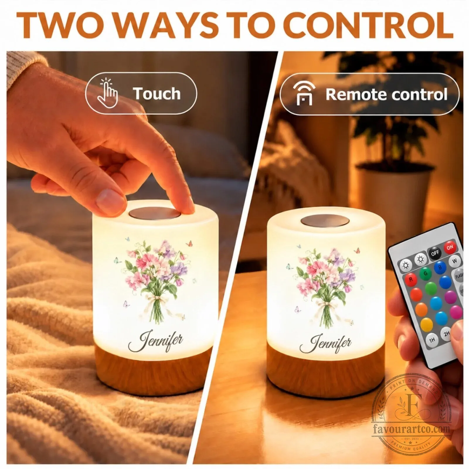 Personalized Butterfly Bouquet Dimmable Touch Night Light Lamp for Women 8 Personalized Butterfly Bouquet Dimmable Touch Night Light Lamp for Women