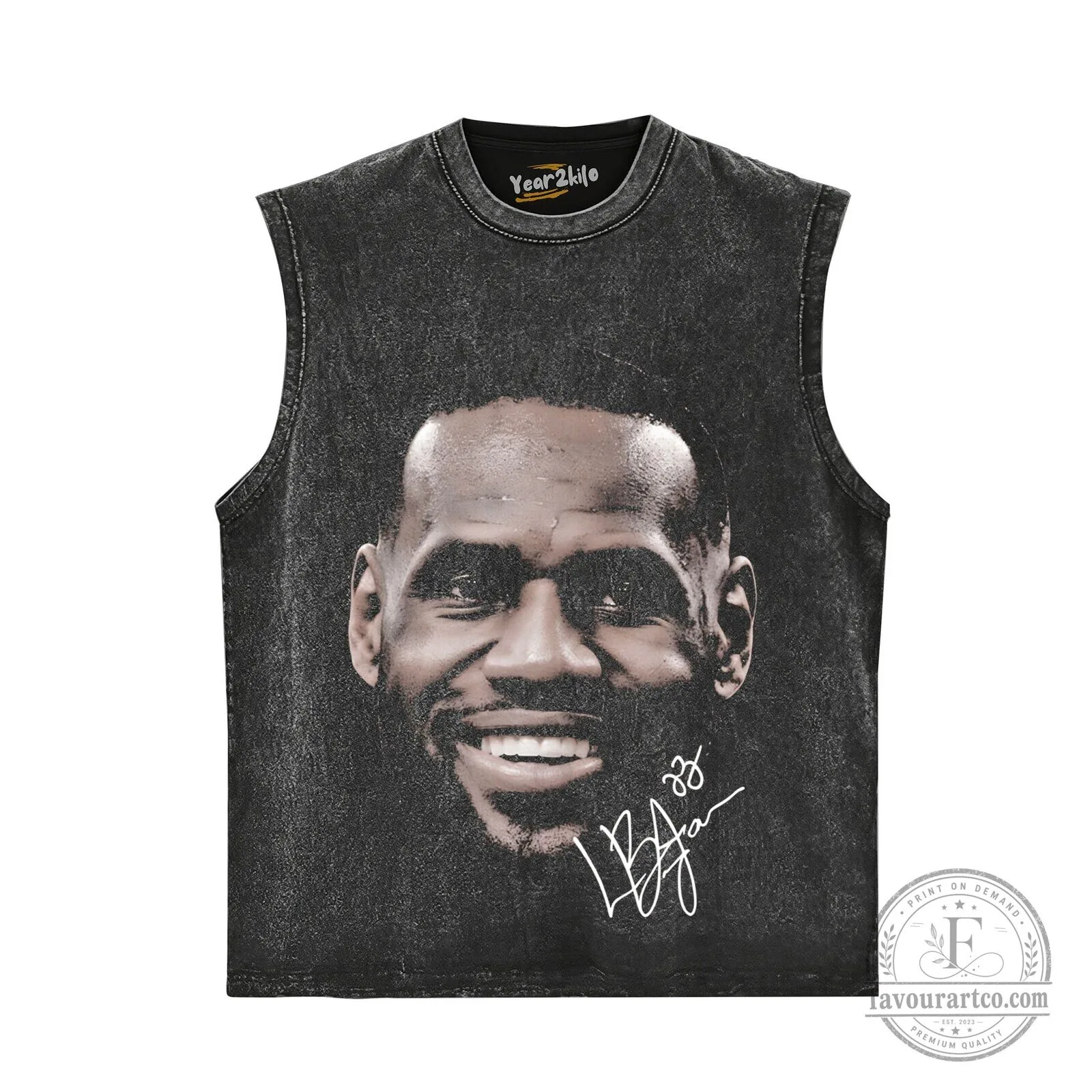 LeBron James Smiling Face Signature Graphic Black T-Shirt 13 LeBron James Smiling Face Signature Graphic Black T-Shirt